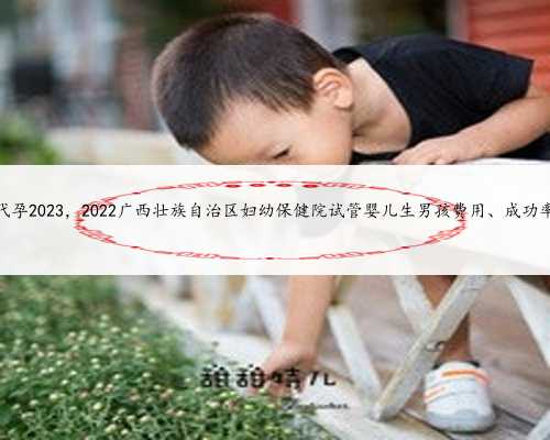 广西代孕2023，2022广西壮族自治区妇幼保健院试管婴儿生男孩费用、成功率一览